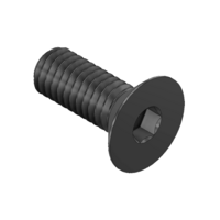 MODULAR SOLUTIONS BLACK OXIDE PLATED FASTENER M6 X 16MM FLAT HEAD CAP SCREW - COUNTERSUNK